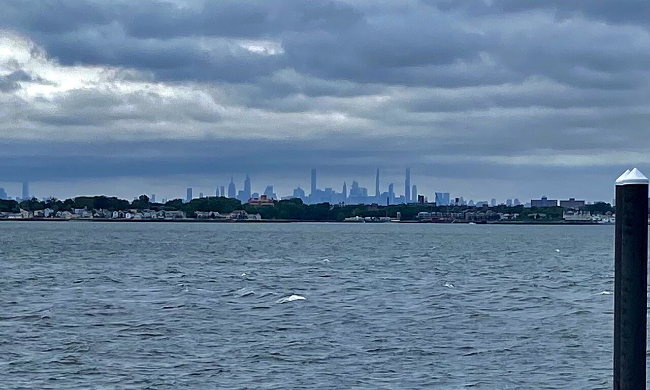 Midtown Manhattan skyline as seen from Belden Point, City Island, Bronx - 20220616