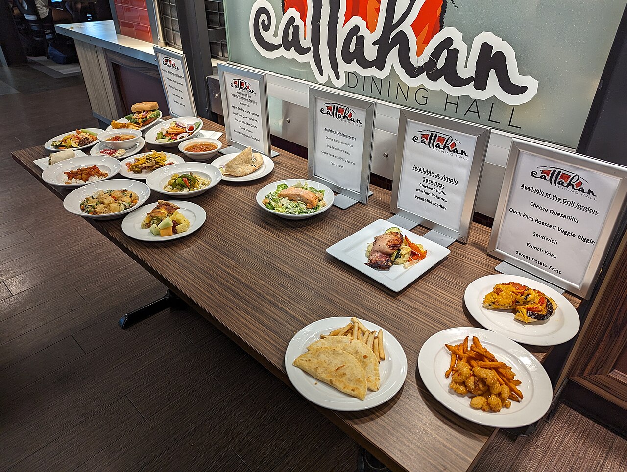 Endicott College Callahan Dining Center sample plates 3
