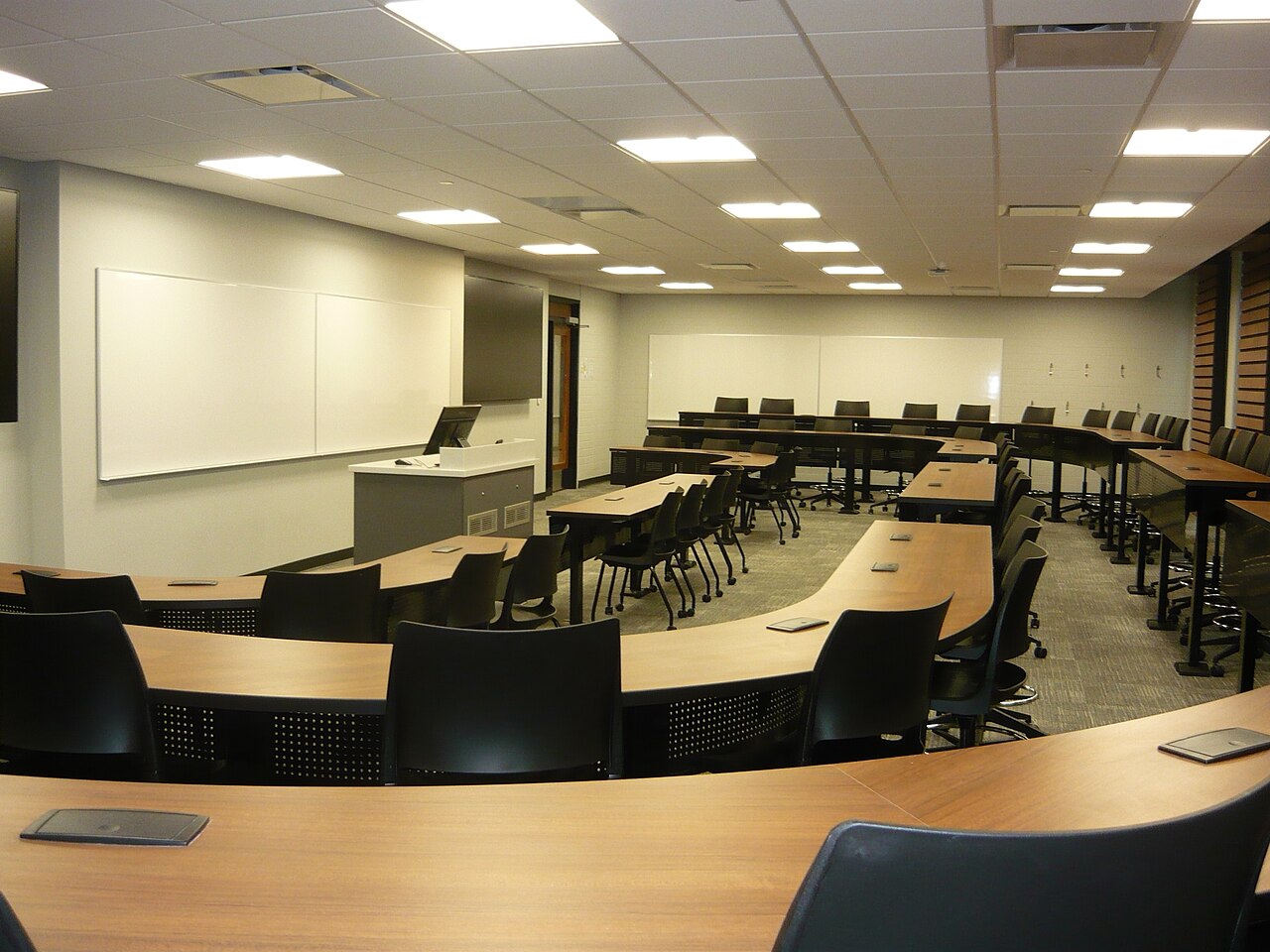 Edwards School of Business classroom 2020
