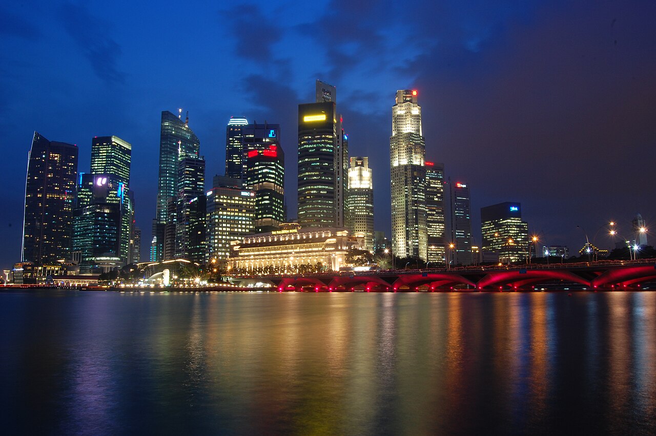 View of Singapore City Skyline From Esplanade (5380854597)