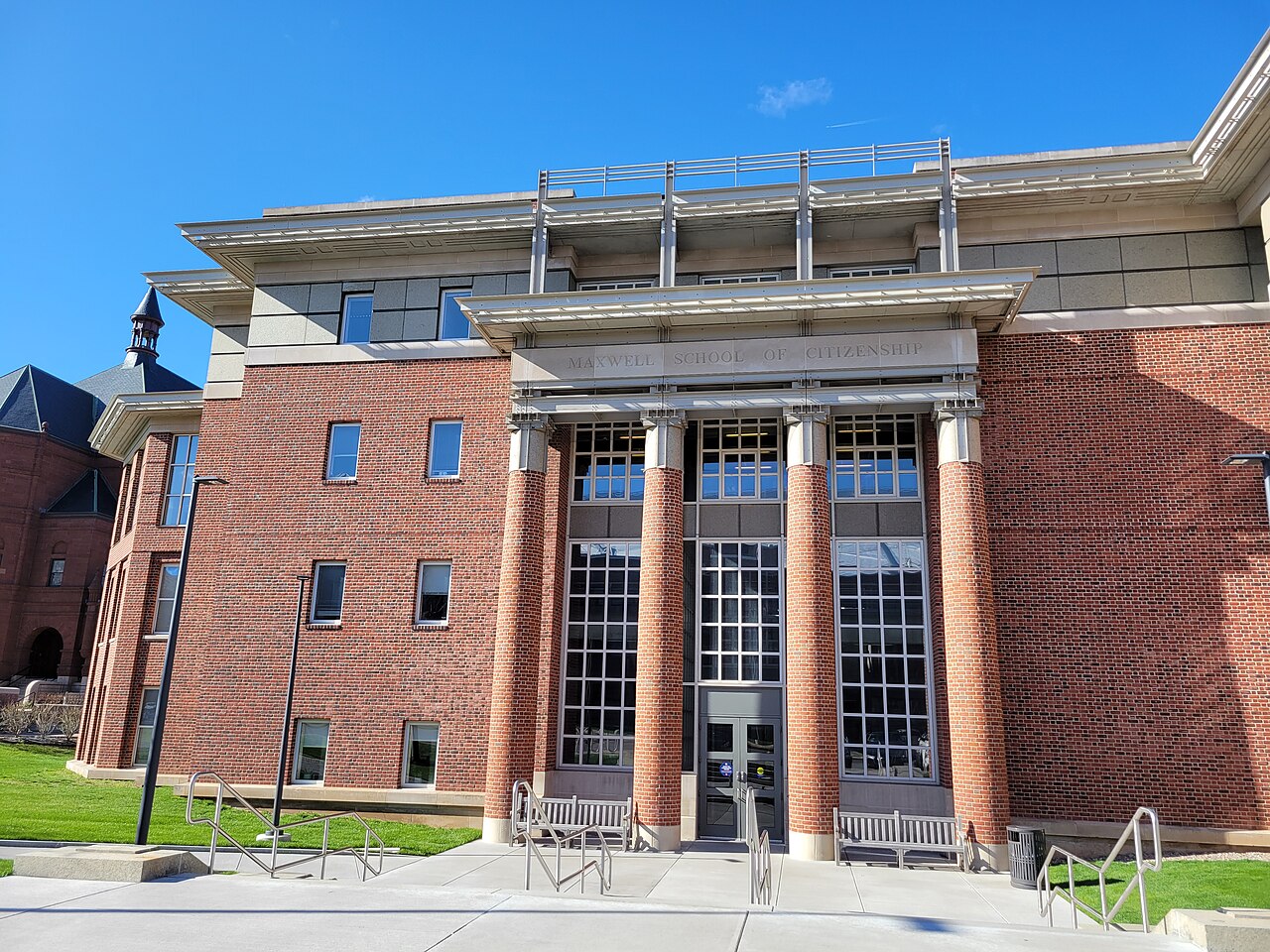 Eggers Hall, Syracuse University, South facade