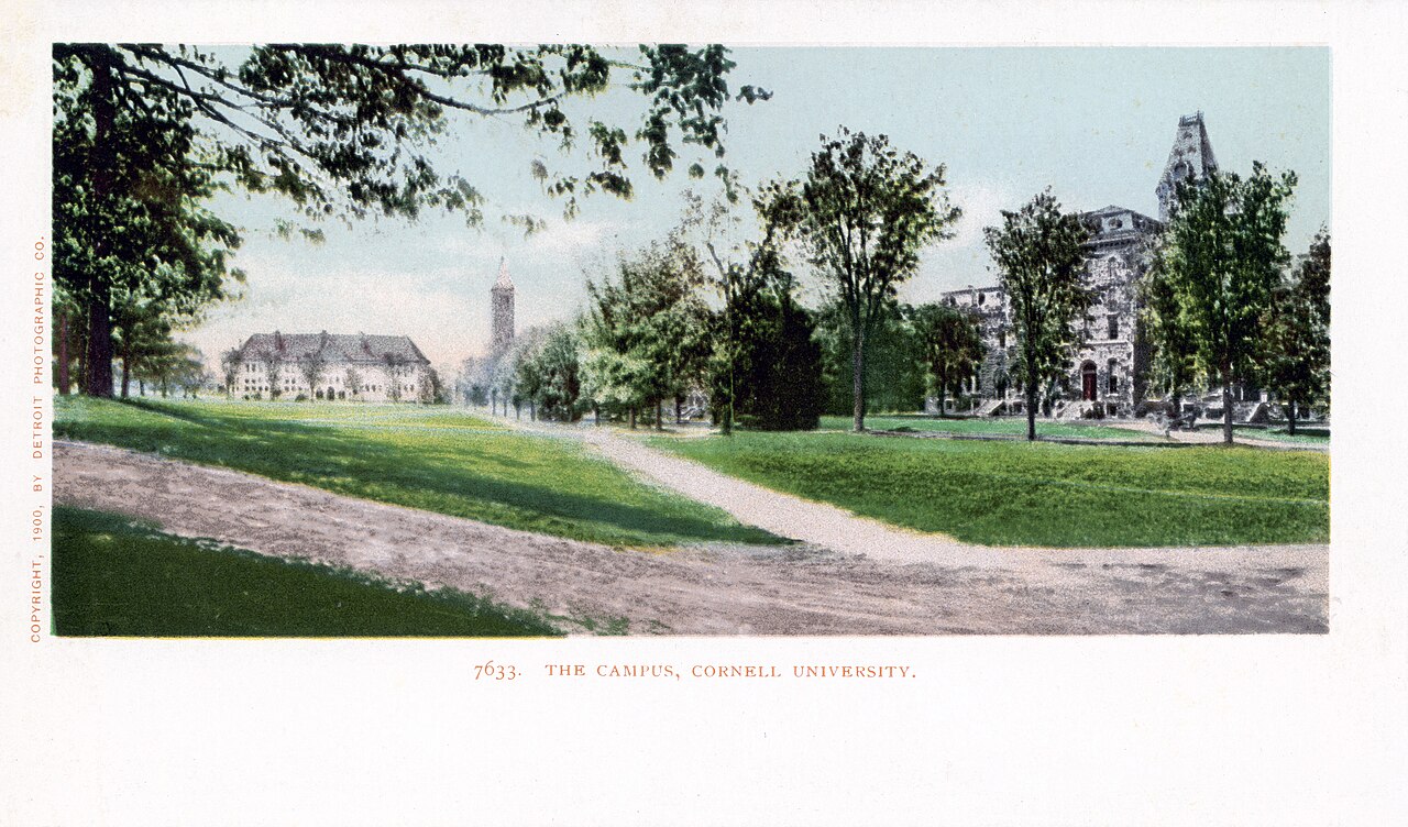 Cornell University - View of Arts Quadrangle (1900)