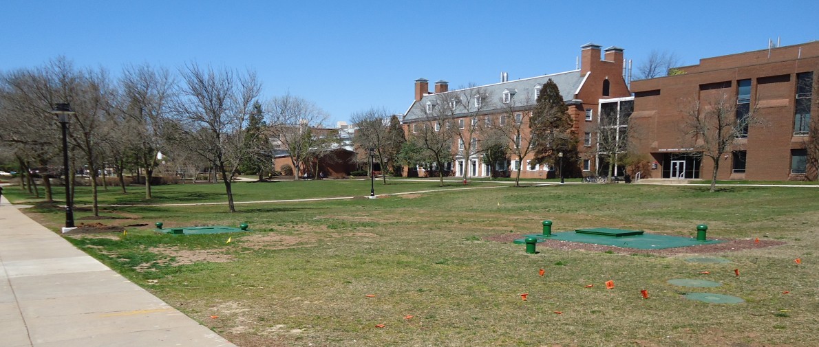 Rutgers University Busch campus quadrangle and buildings.JPG