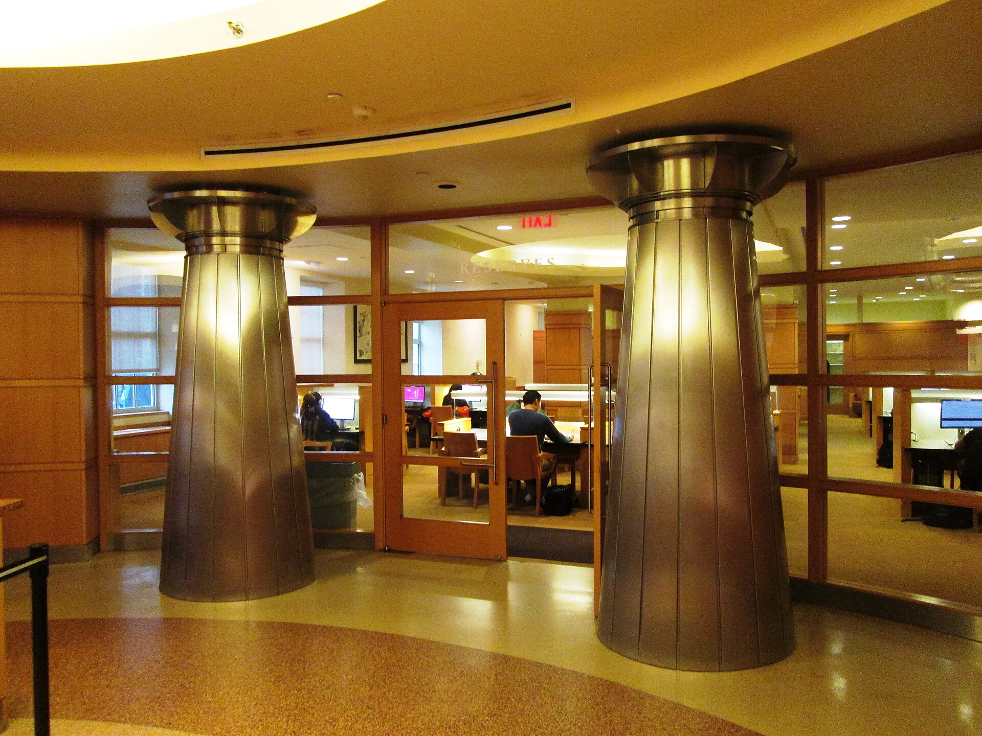 2016 Brooklyn College Library entrance interior.jpg